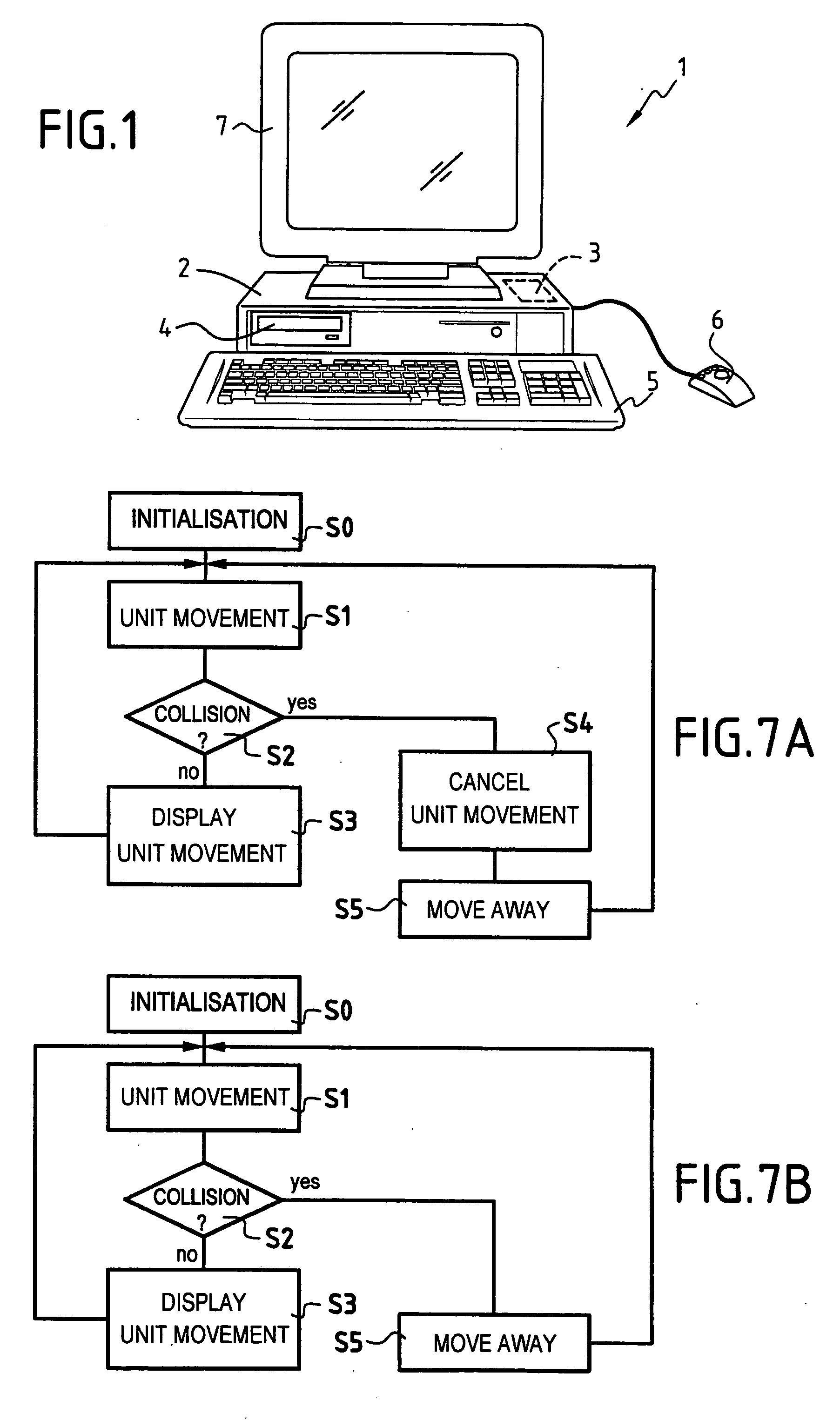 Moving a virtual articulated object in a virtual environment while avoiding collisions between the articulated object and the environment