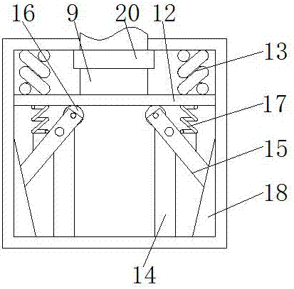 Stamping device with protection function for whole automobile manufacturing