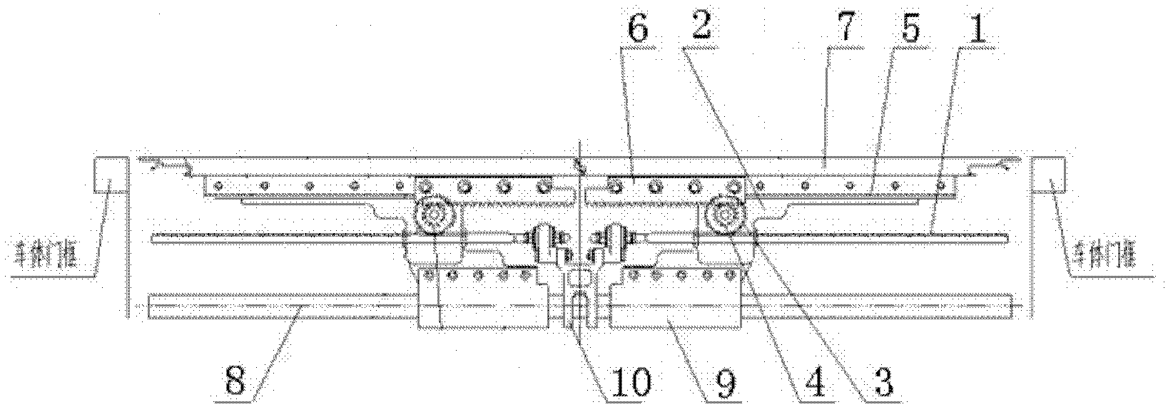 Bearing driving mechanism of sliding door