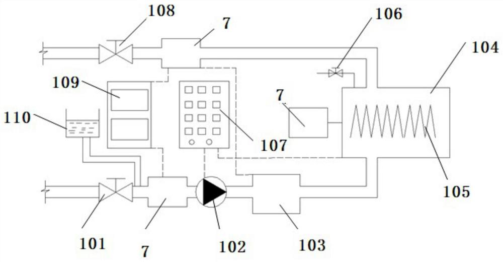 Horizontal geothermal extraction test system