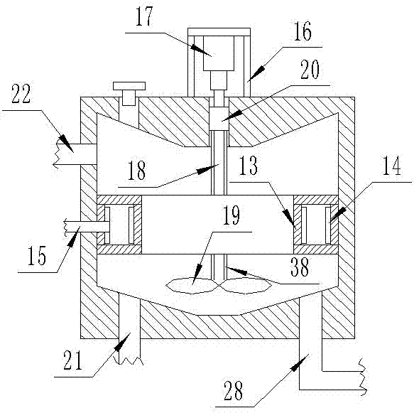 Bearing tank for vertical continuous crystallization