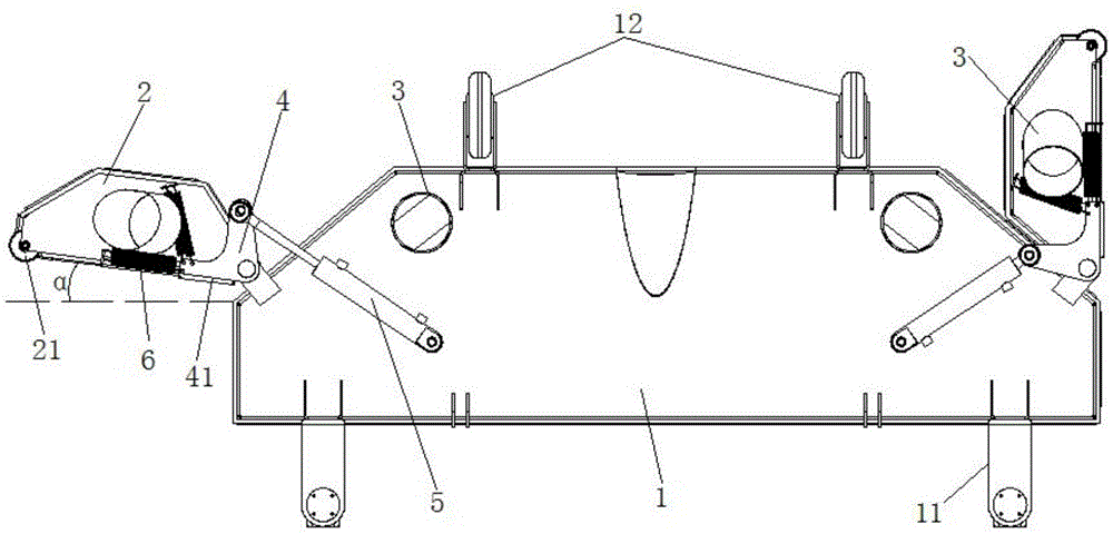 Vacuum sweeper sucker structure with automatic avoiding function