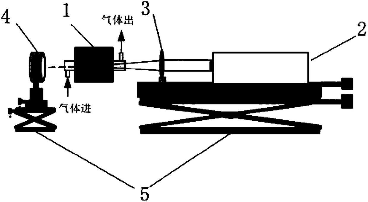 Instantaneous fixed-point diagnosis device and method of combustion flame temperature field