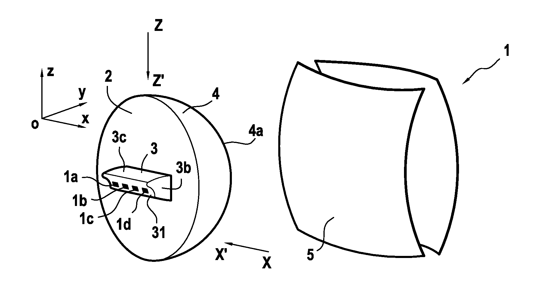 Primary optical element, lighting module and headlamp for a motor vehicle