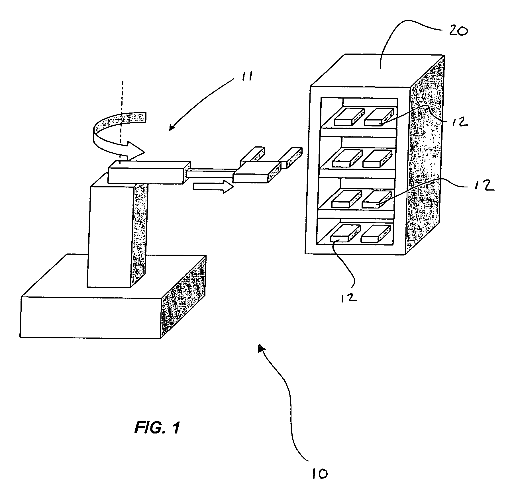 LED array for illuminating cell well plates and automated rack system for handling the same