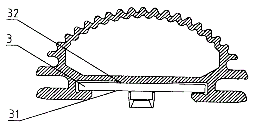 Manufacturing method of lamp-cover-supporting LED tubular lamp with self-clamping heat transmission substrate