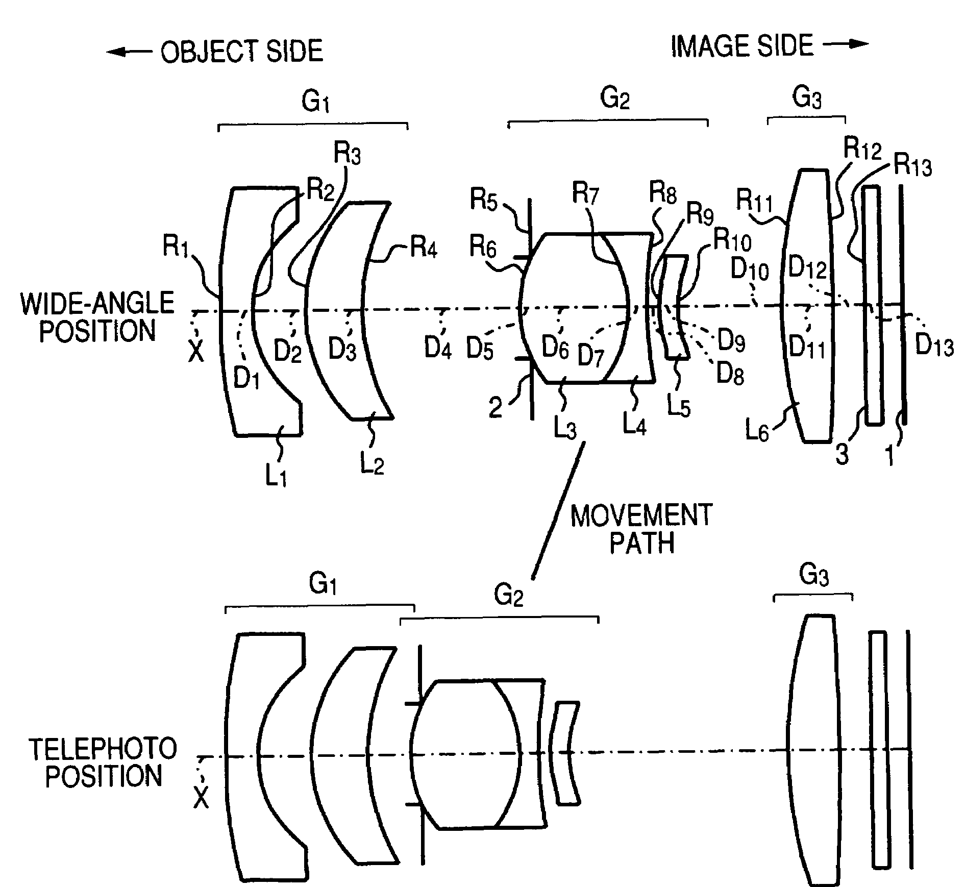 Dual-focus switchable lens