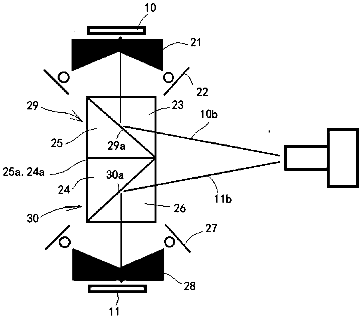 Combined secondary imaging vision light source