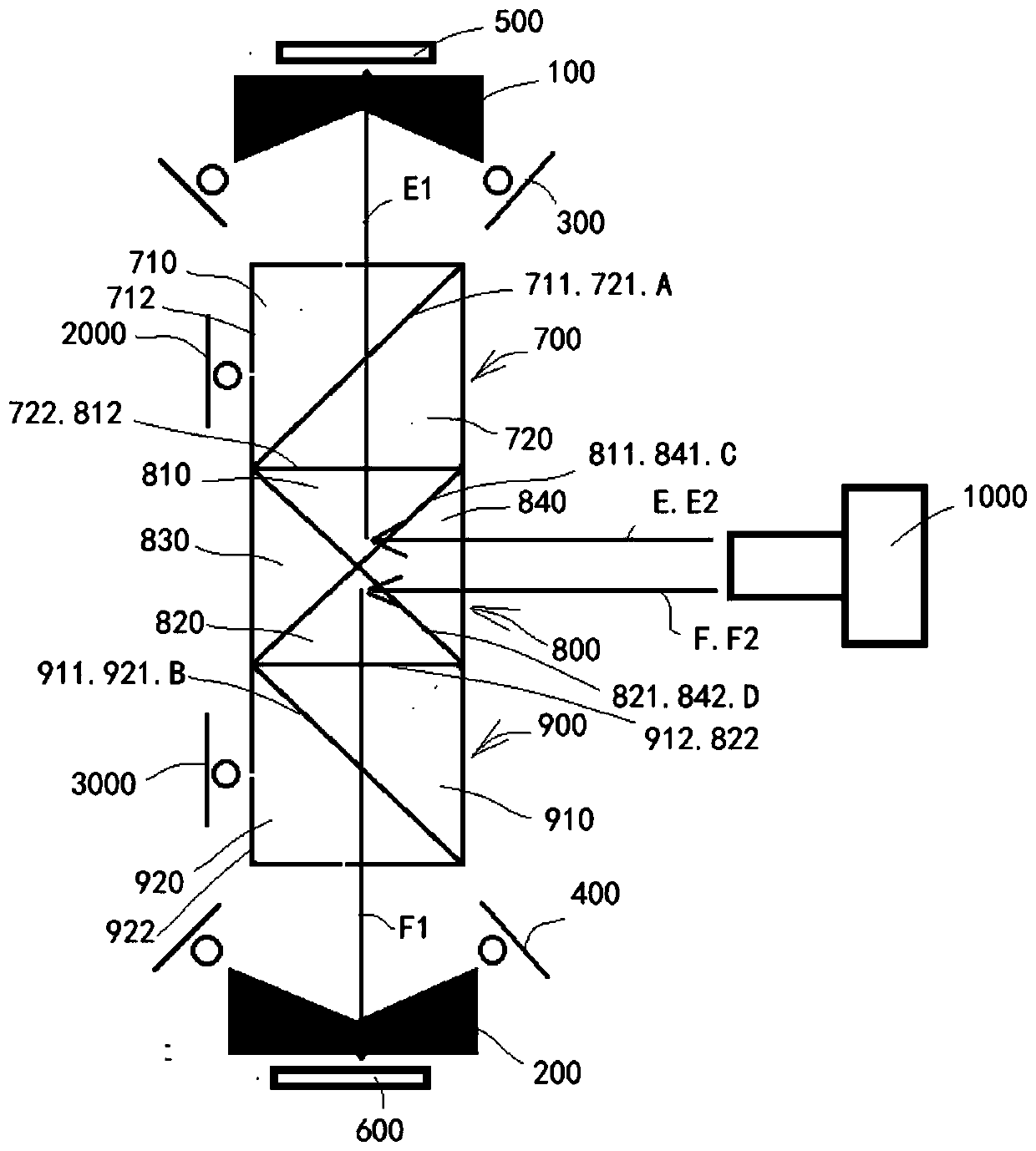 Combined secondary imaging vision light source