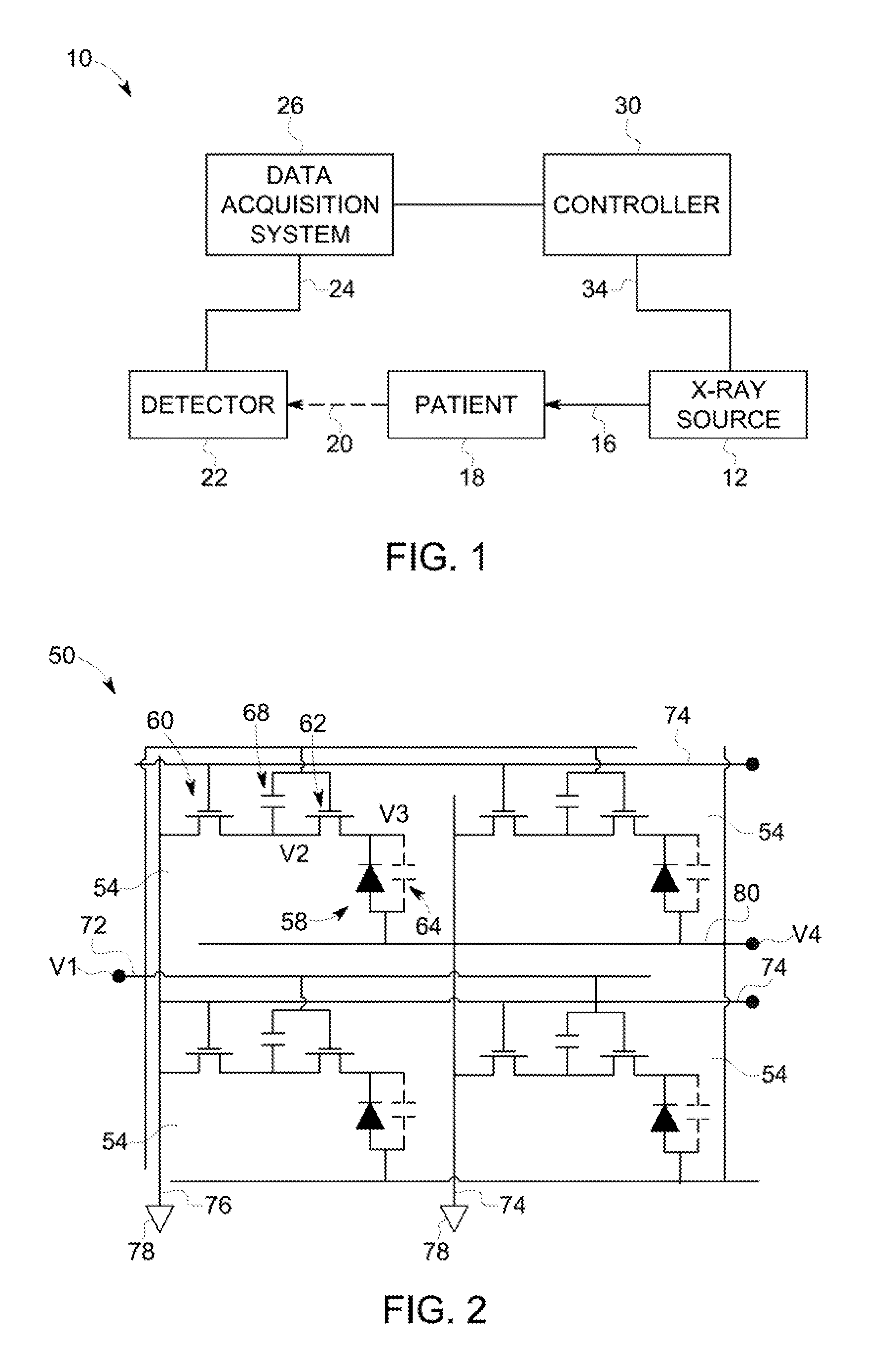 Radiation detector for use in sequential image acquisition