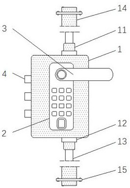 Detachable and reinforced lock body structure of multi-directional bolt for intelligent electronic lock