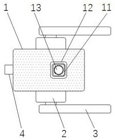 Detachable and reinforced lock body structure of multi-directional bolt for intelligent electronic lock