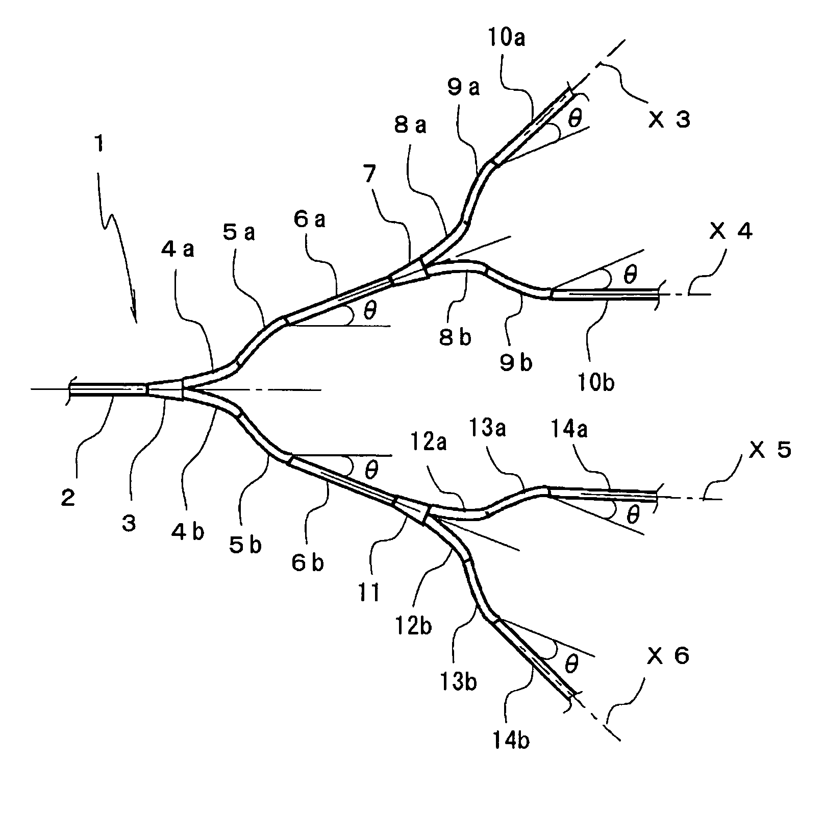 Branch optical wave-guide