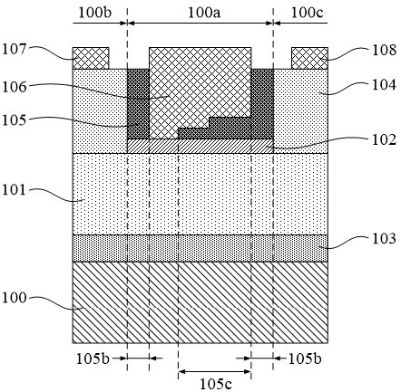 Step-type gan gate device and preparation method thereof