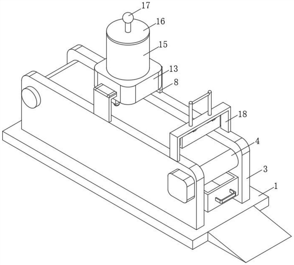 Ice cream chocolate coating device and use method thereof