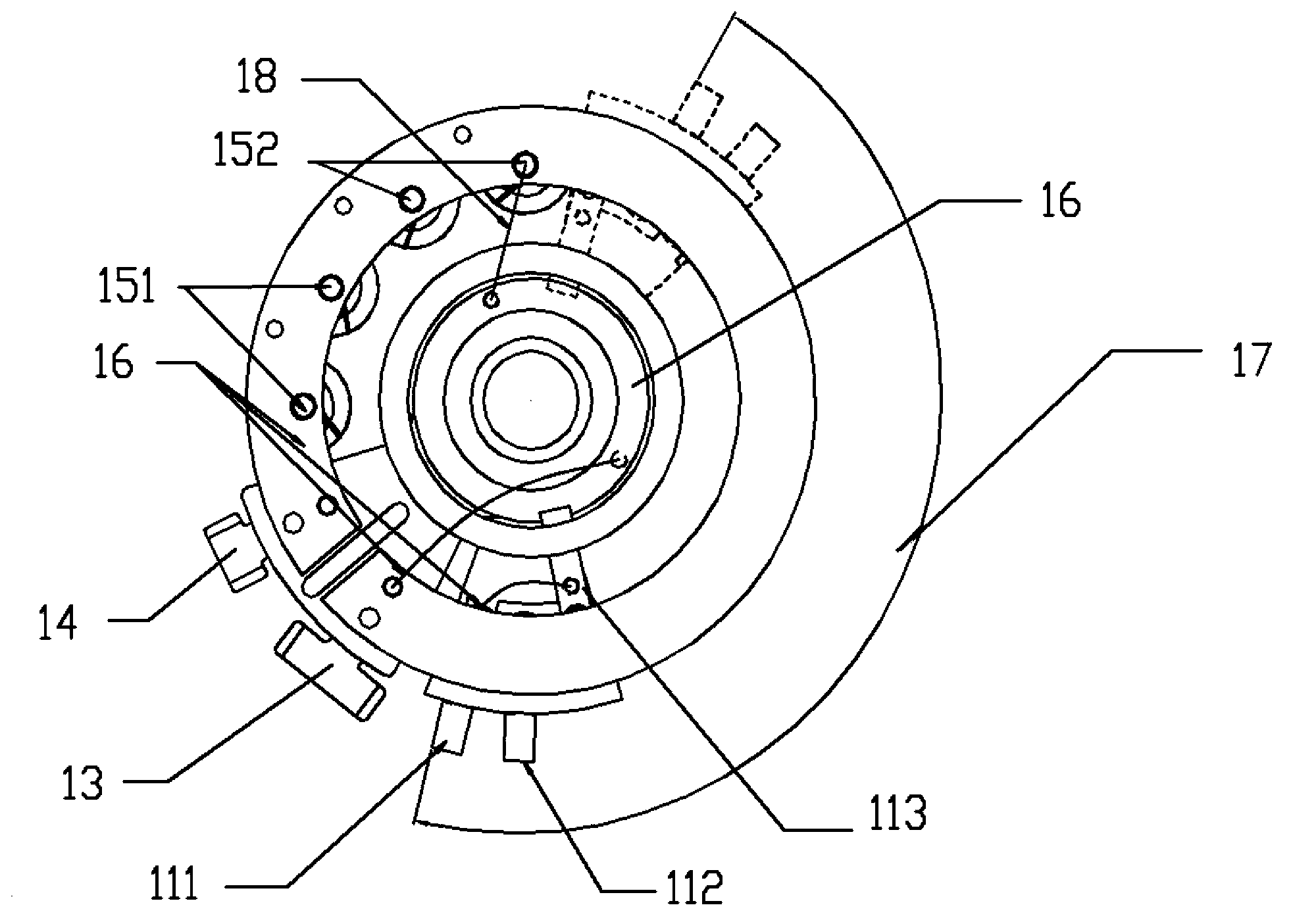 Transformer on-load capacity-regulating voltage-regulating tap changer