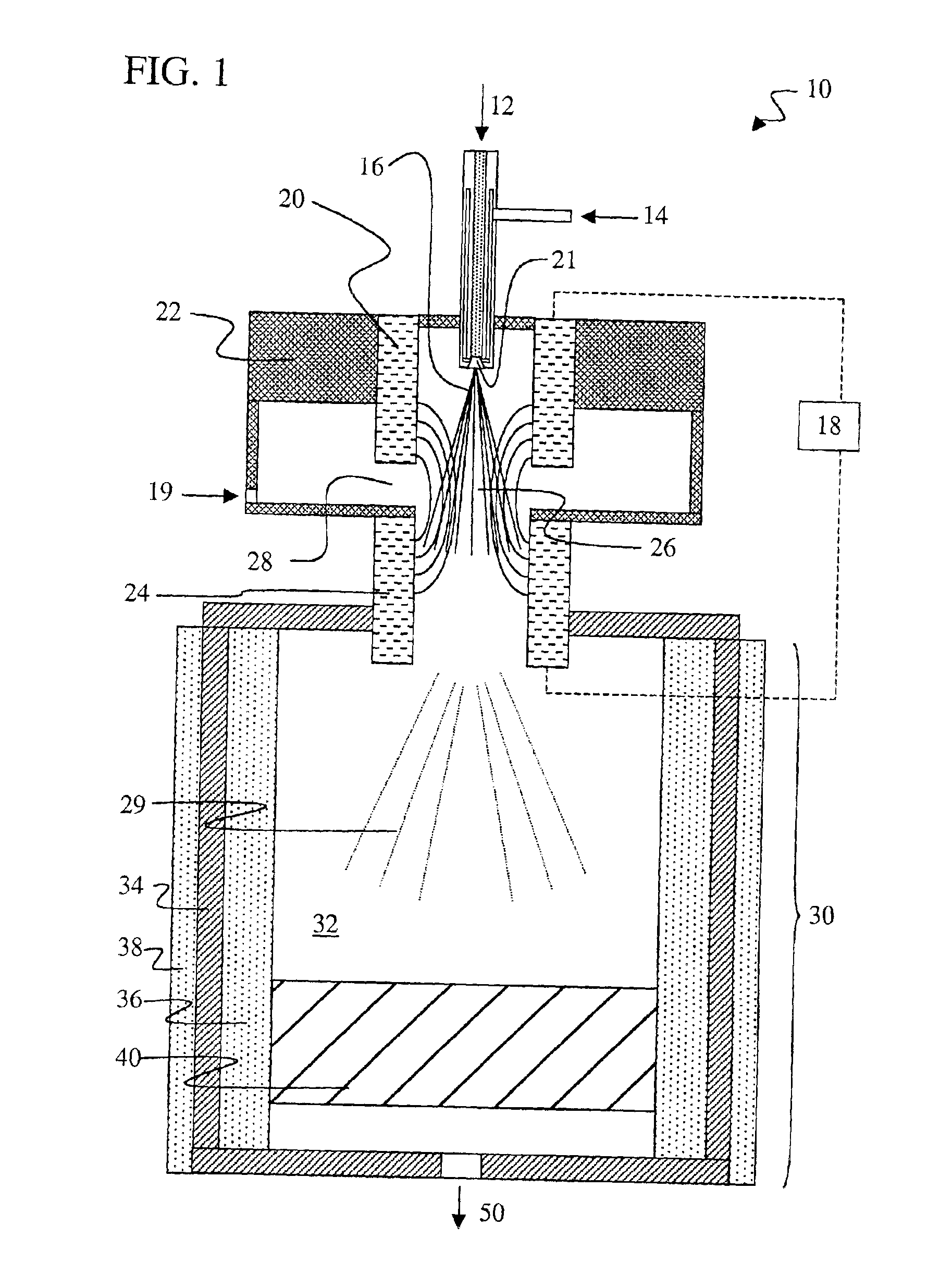 Low current plasmatron fuel converter having enlarged volume discharges