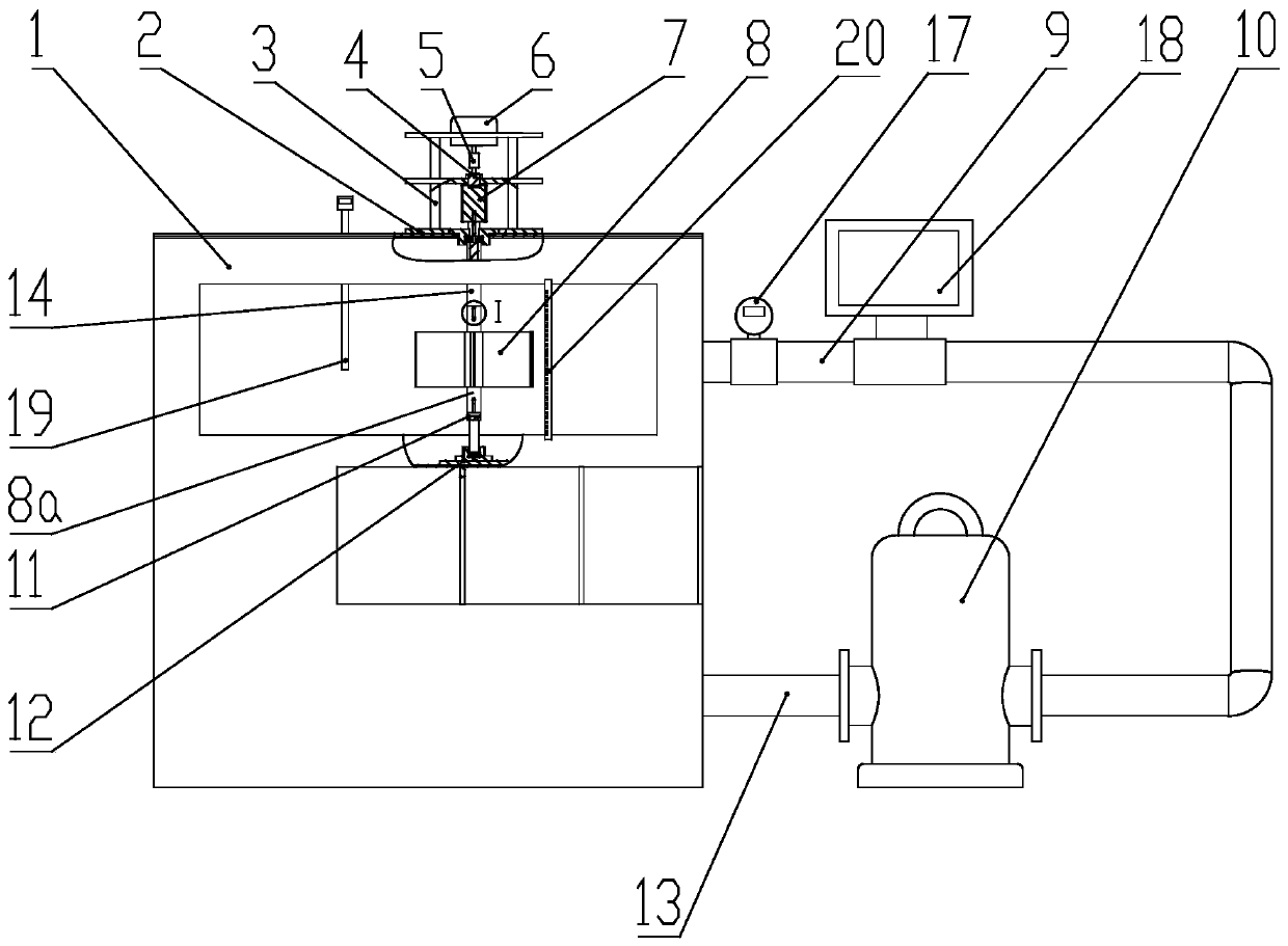 Water circulation tidal current generation simulation device