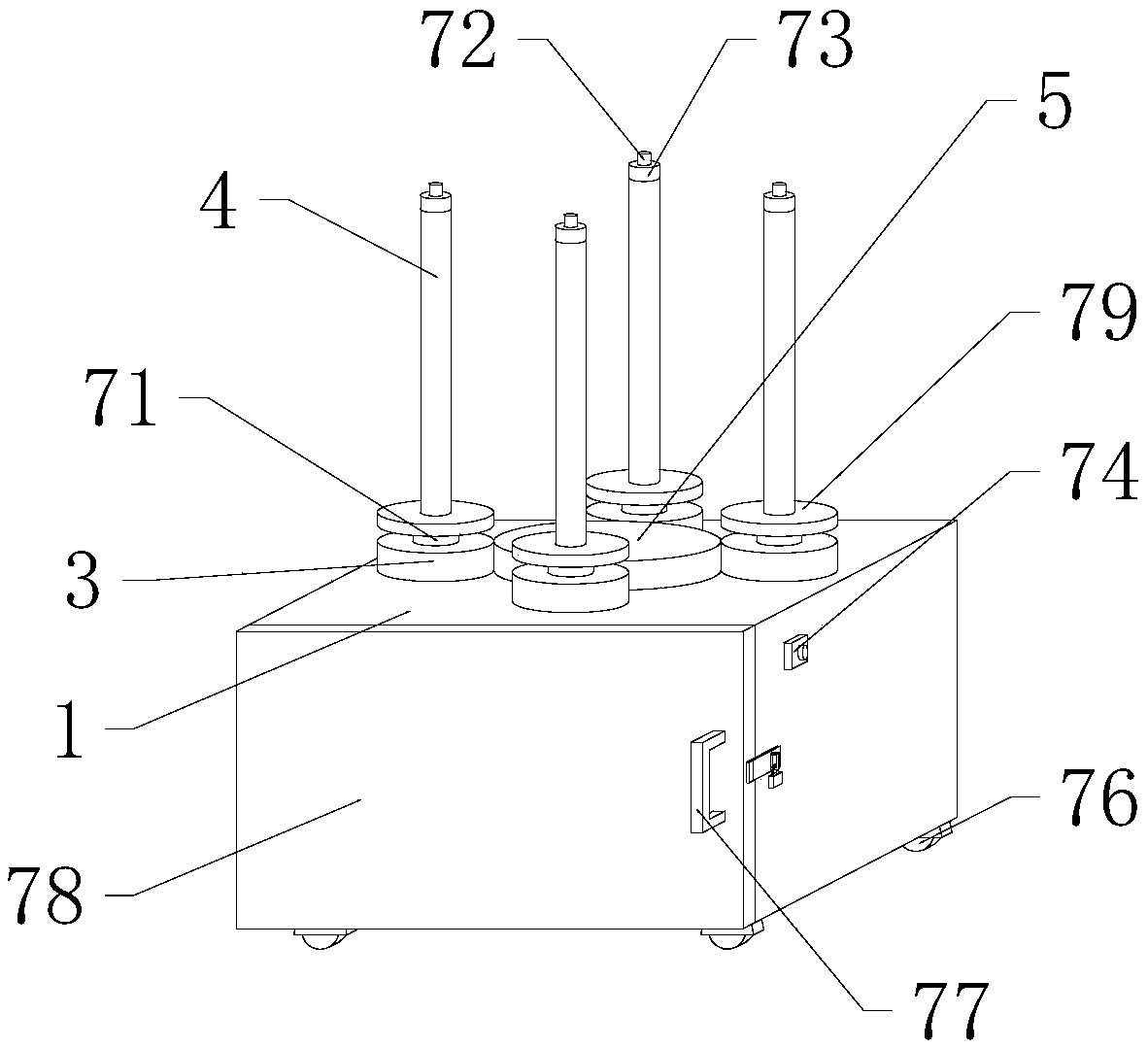 Quick winding device for power grids