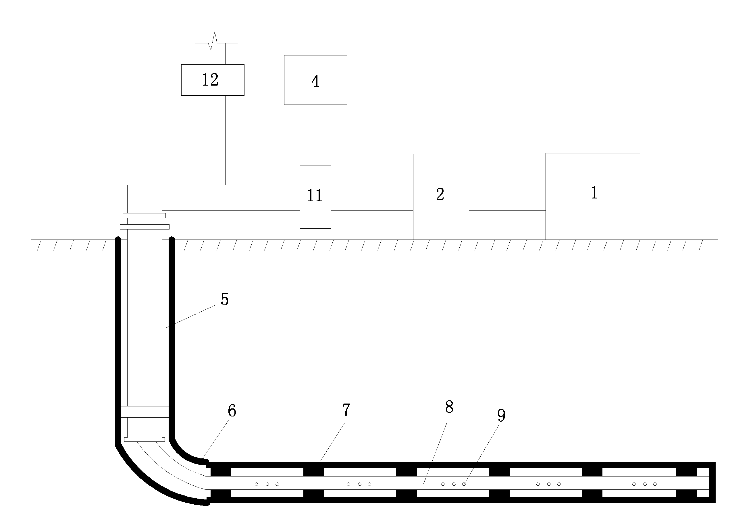 Pneumatic fracturing method and system for exploiting shale gas