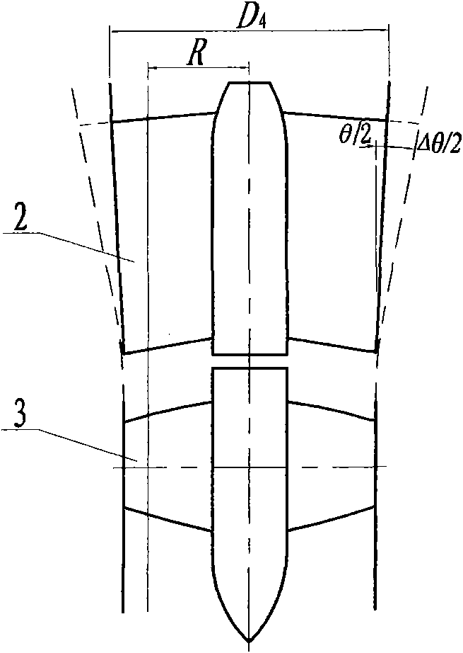 Axial flow pump guide vane body with high specific speed