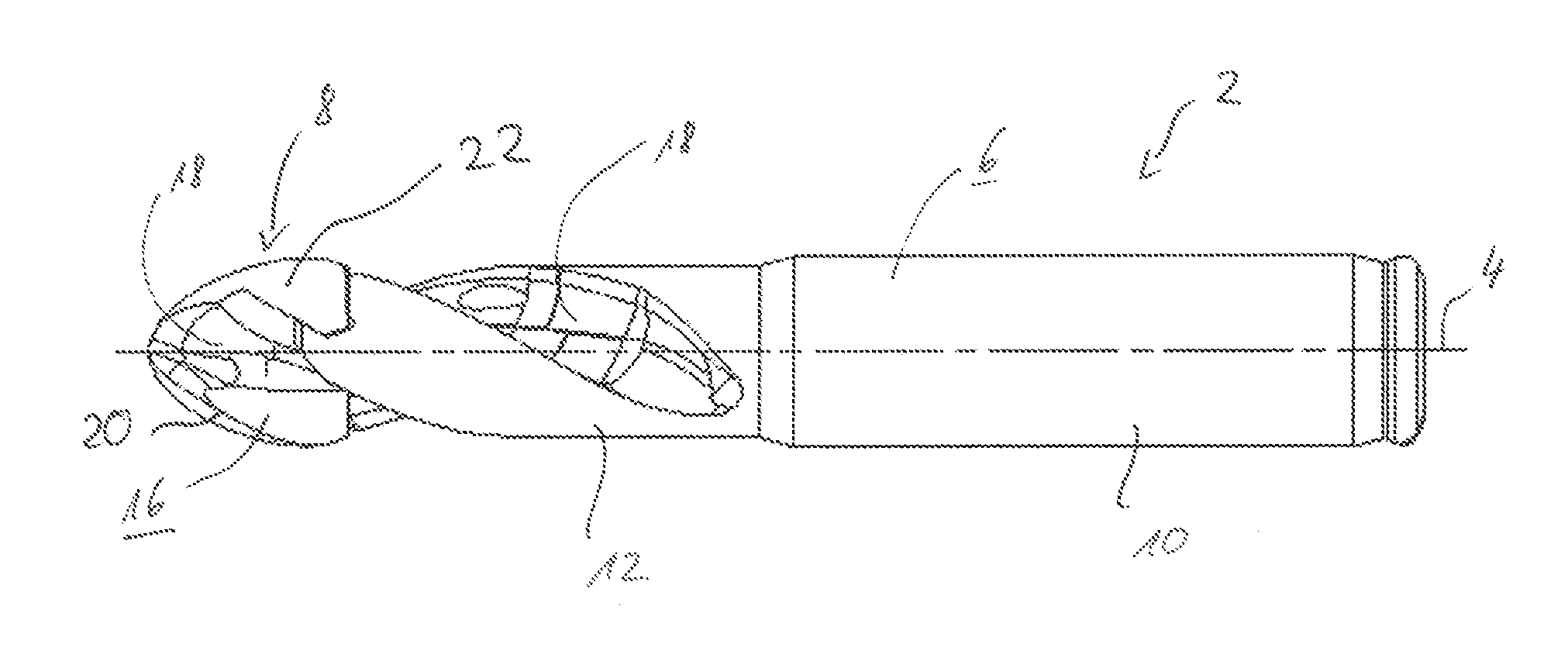 Tool head and method for machining a metallic workpiece