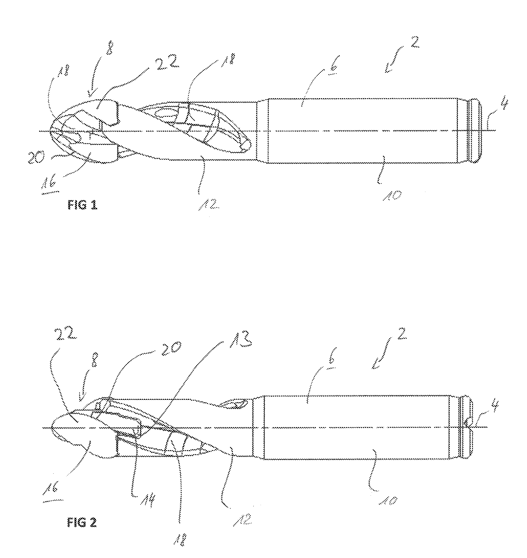 Tool head and method for machining a metallic workpiece