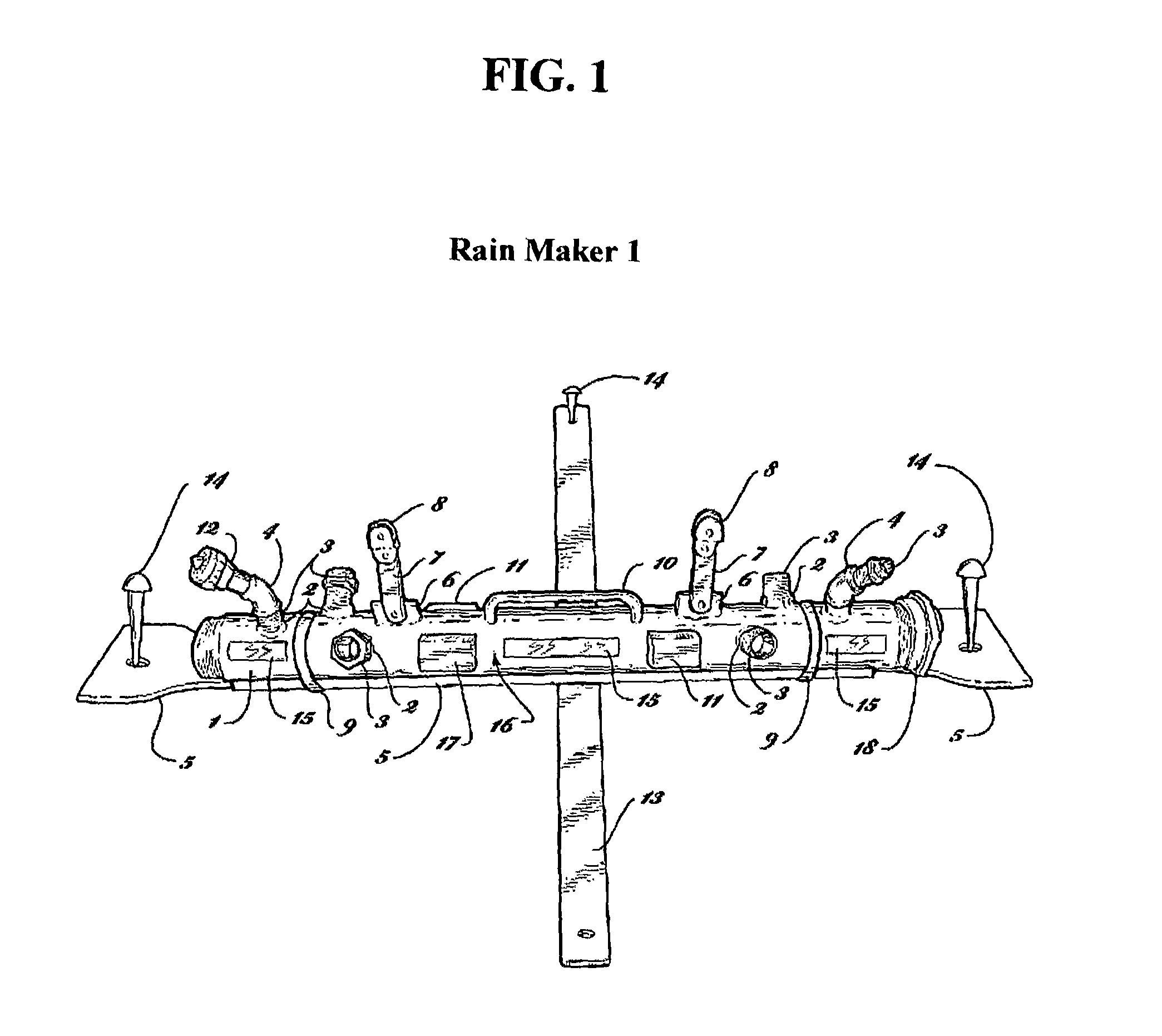 Rain maker wildfire protection and containment system