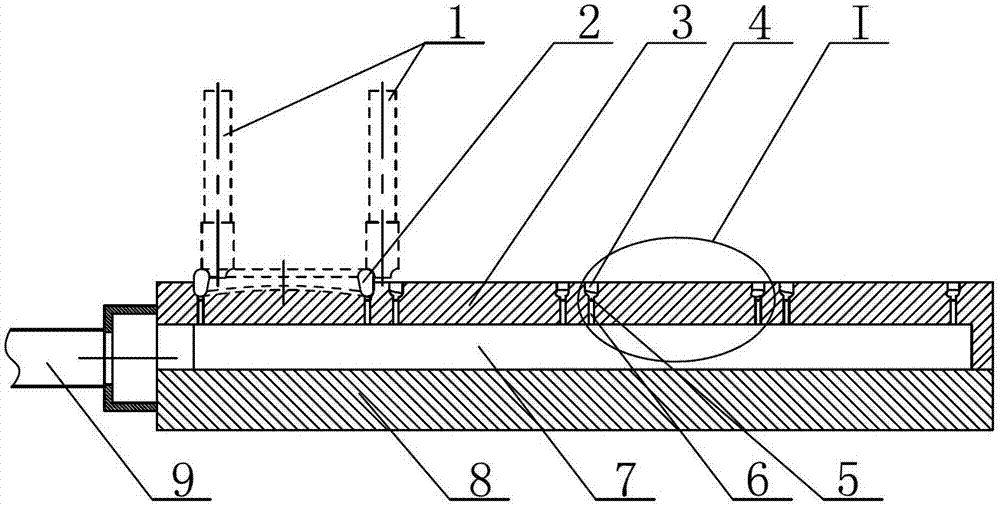 Vacuum clamp for machining circular arc of salt core