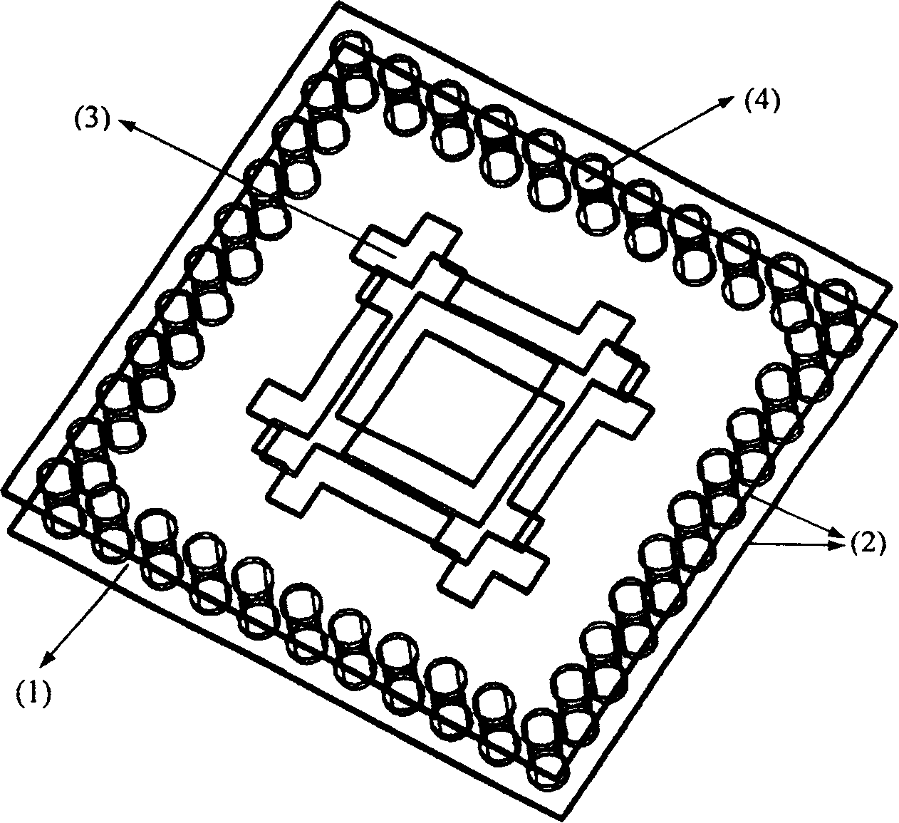 Frequency selecting surface based on substrate integrated waveguide technology