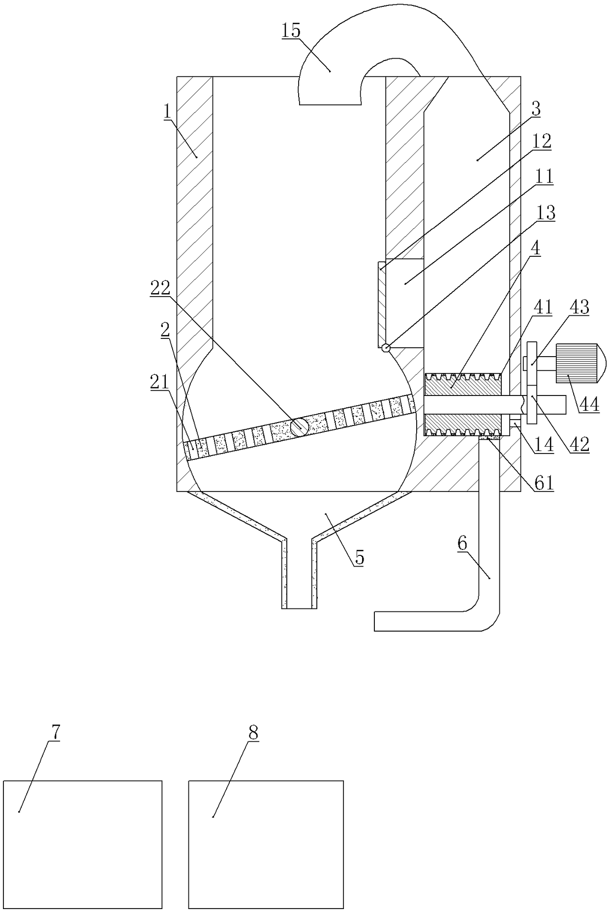 Tea caking unravel machine