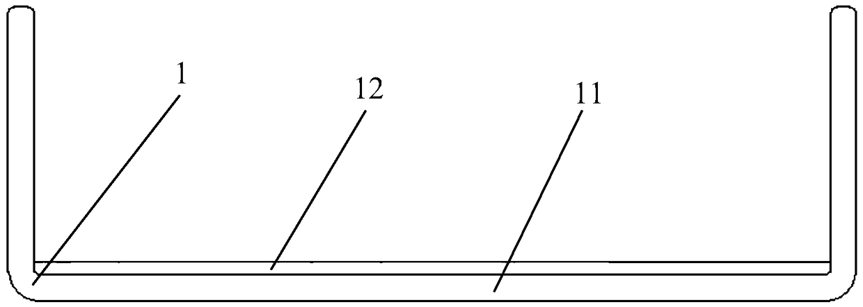 Manufacturing method and application of glazed tempered/semi-tempered U-shaped glass