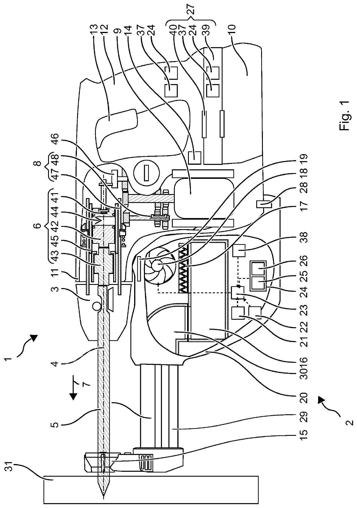 Control method and dust extraction module