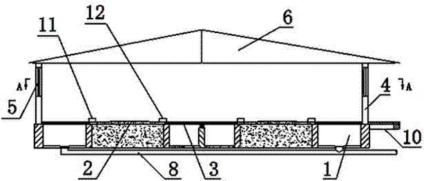 Animal house with power energy consumption, ventilation and good lighting