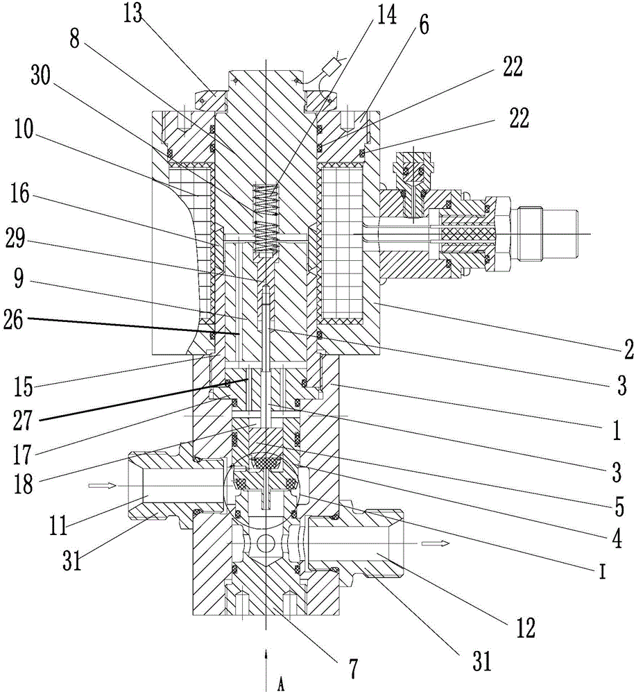 Pilot electromagnetic valve