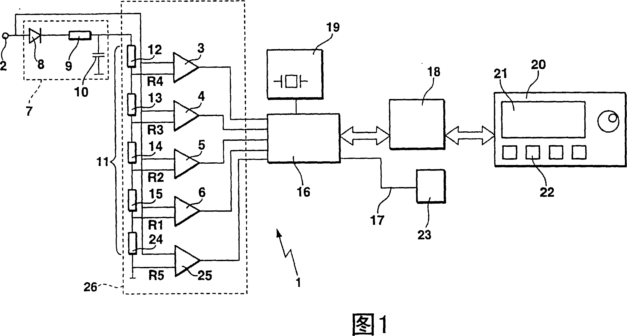 Method and device for detecting arcs