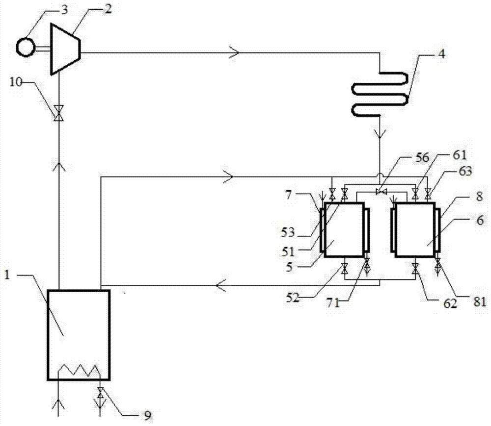 Non-pump type organic Rankine cycle method and device for power generation