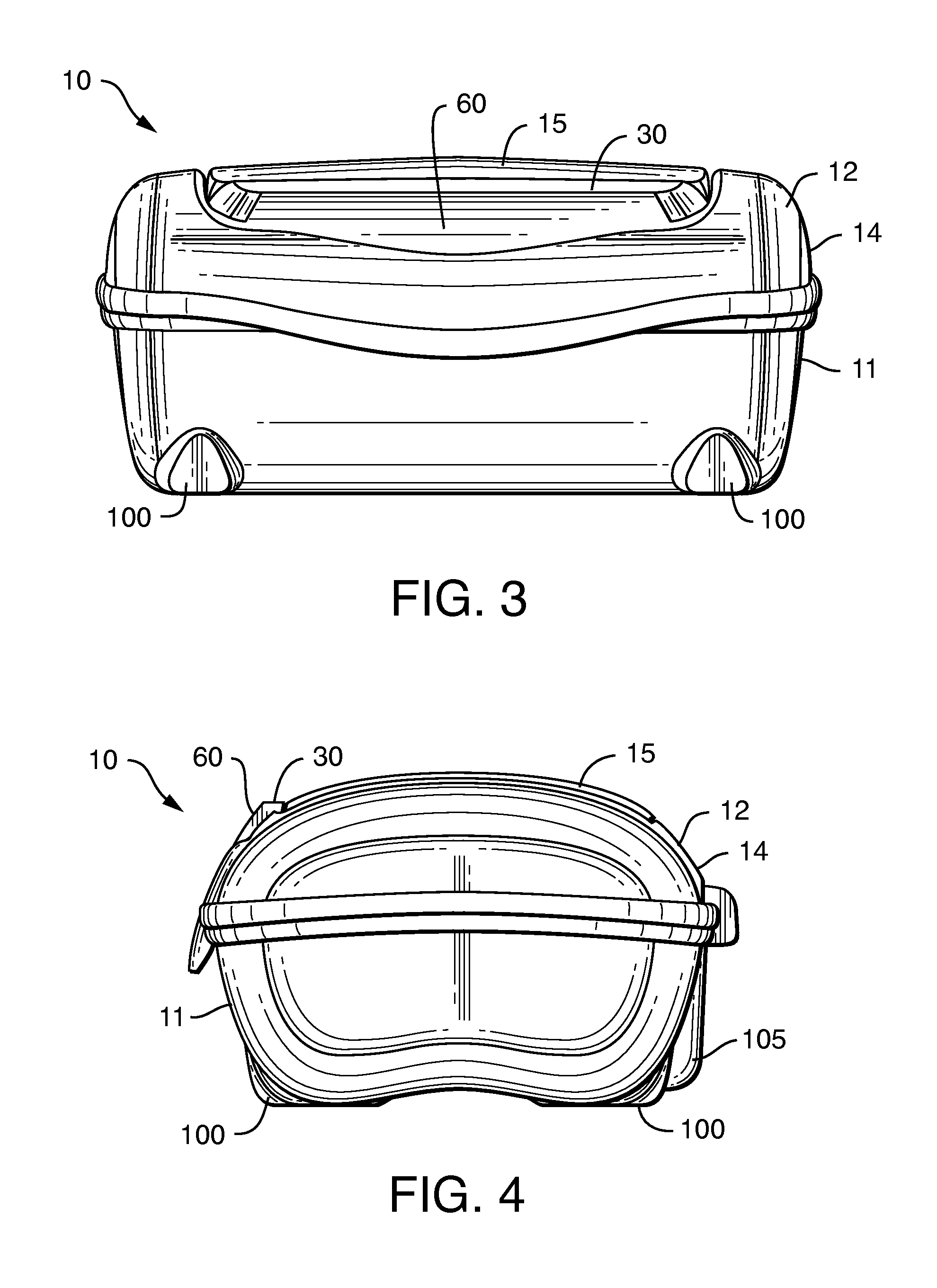 Dispenser With a Wide Lid-Activation Button Having a Stabilizing Rib