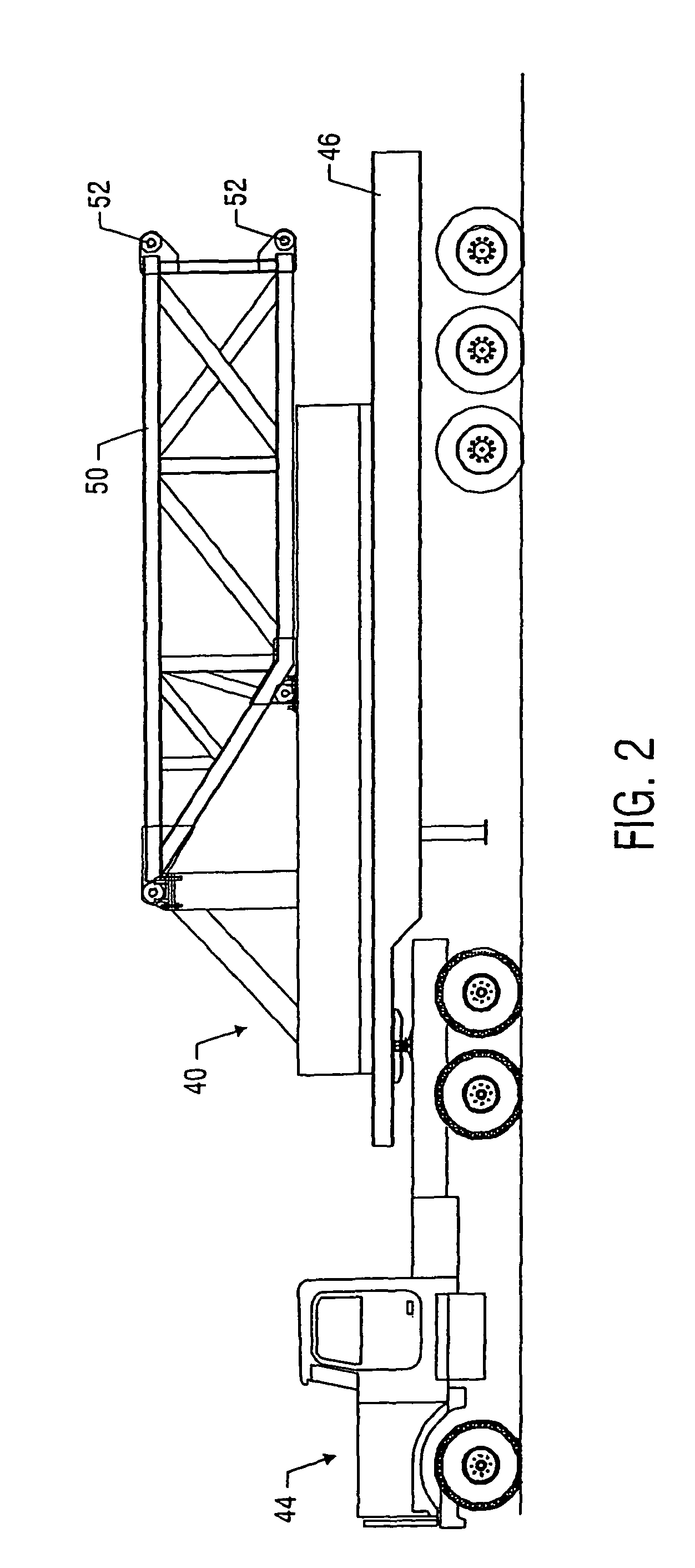 Fast moving drilling rig