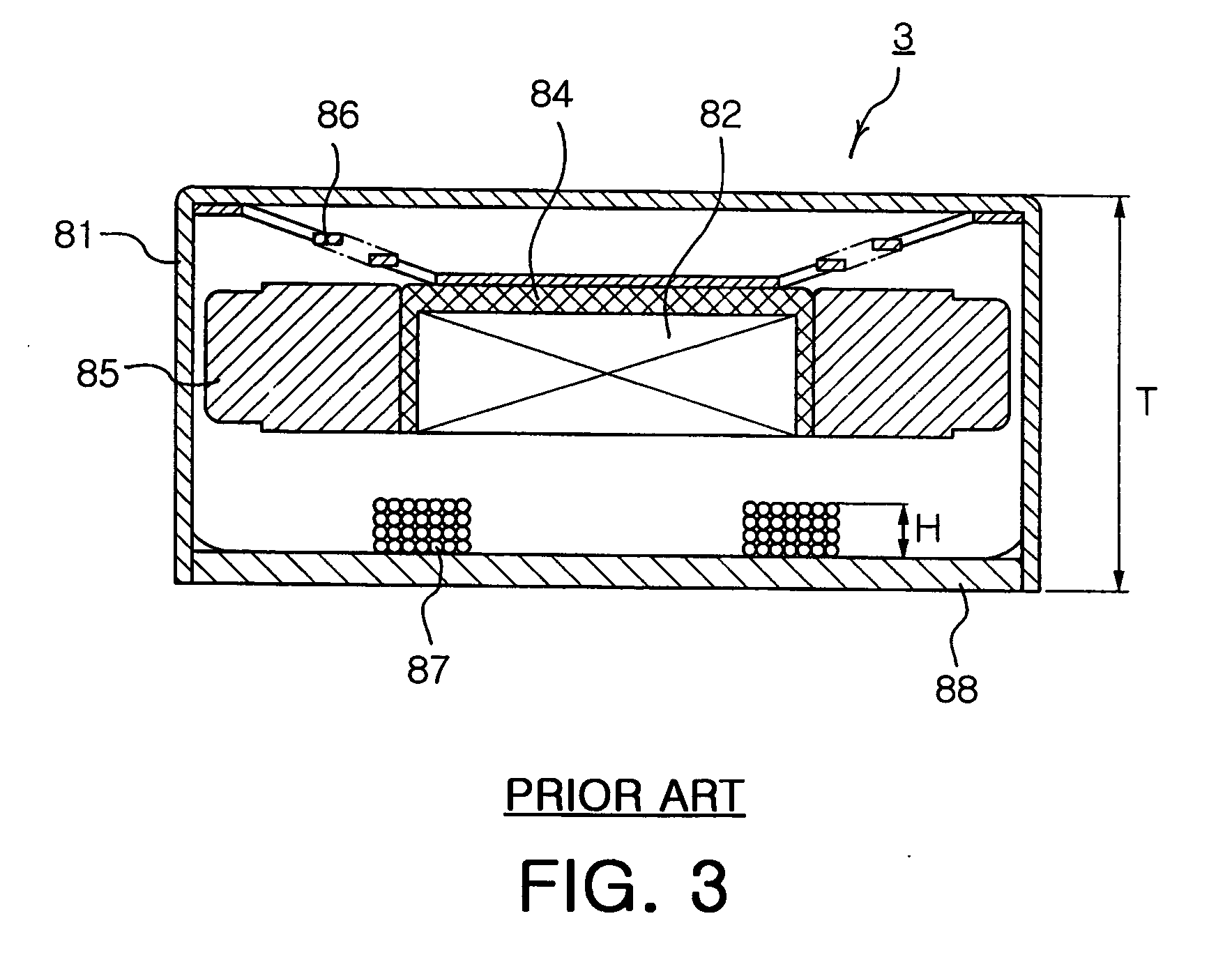 Pattern coil type vertical vibrator