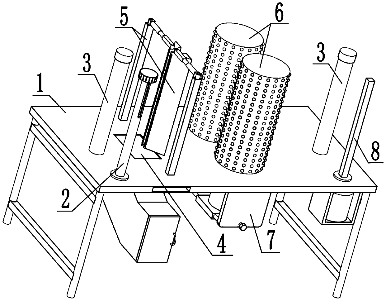 Rapid carding equipment for textile fabrics