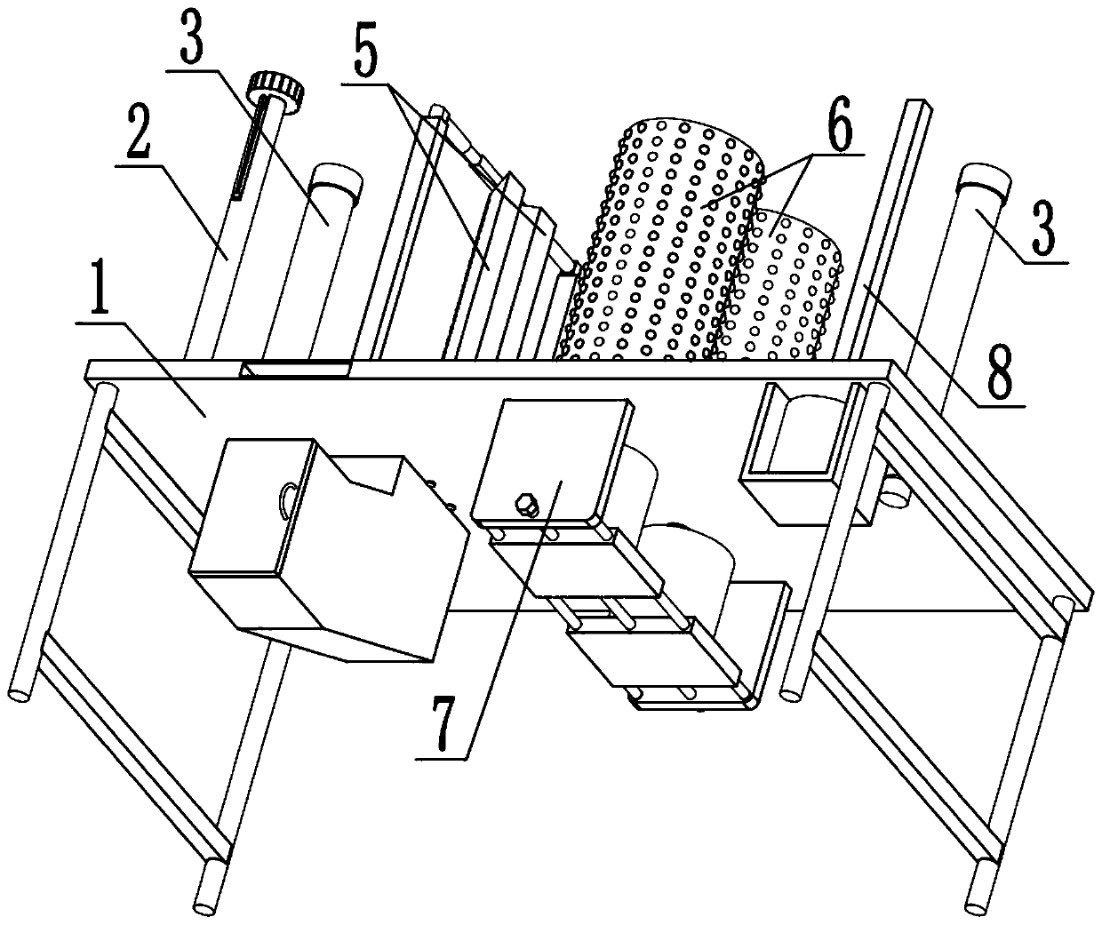 Rapid carding equipment for textile fabrics