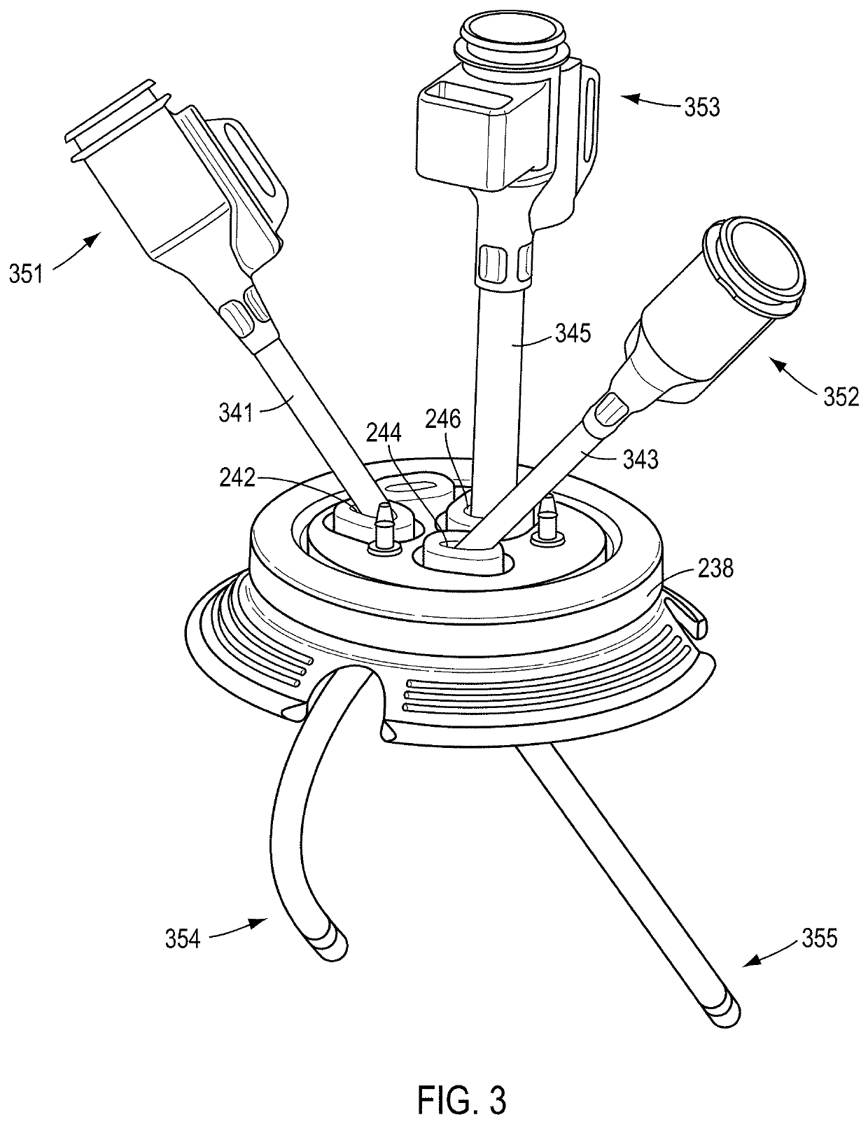 Surgical instrument ports configured for use with wound retractors, and related devices and methods