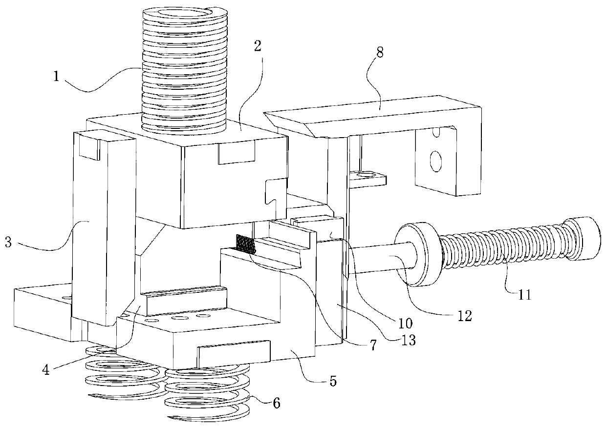 Novel connector terminal composite molding structure and molding method