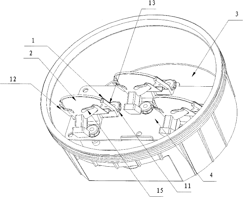 Support and lamp for shockproof protection of easily detachable light source