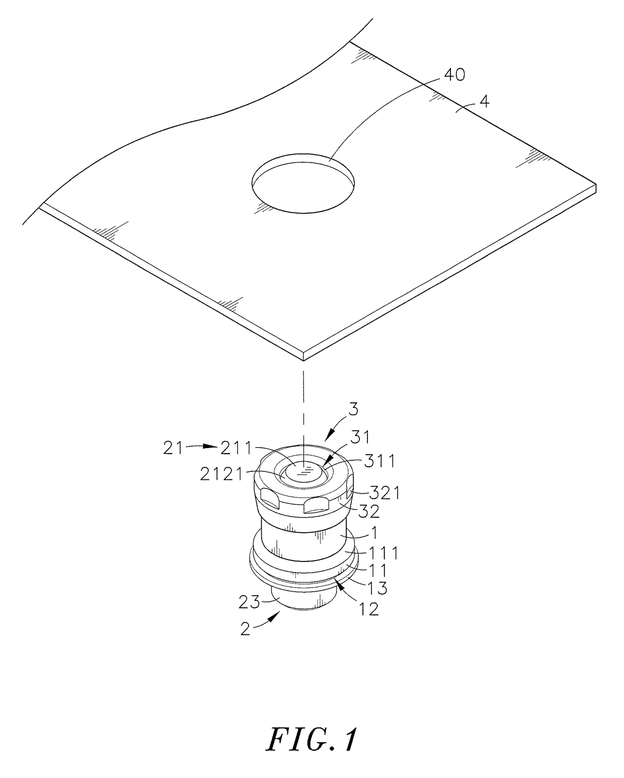 Floating fastener mounting structure