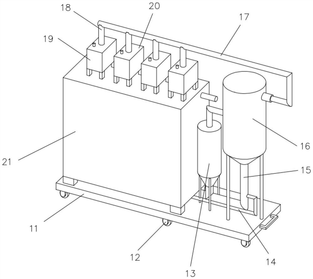 Movable deodorization device for breeding waste gas