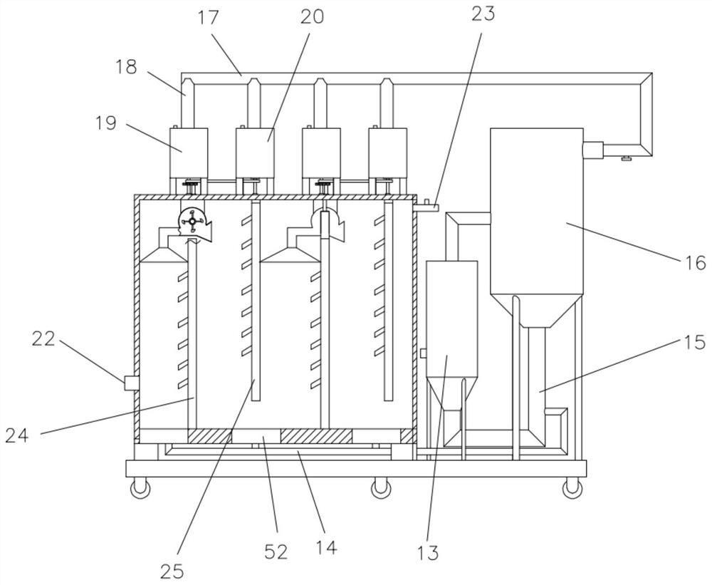 Movable deodorization device for breeding waste gas