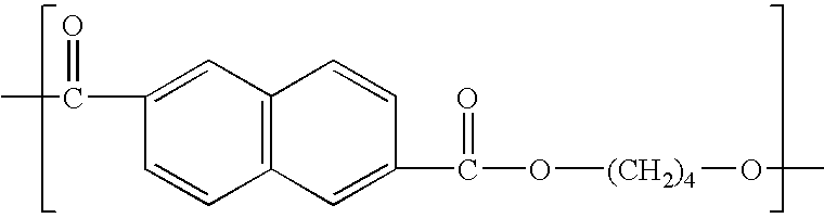 Polybutylene naphthalate filtration media