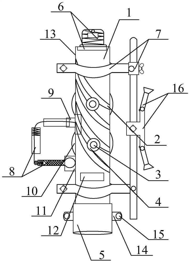 A centralizer that is convenient and quick to disassemble